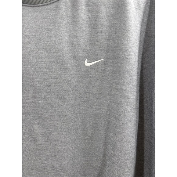 Nike Sportswear Women's Logo Center Swoosh Crewneck Sweatshirt XL Gray - Picture 2 of 10